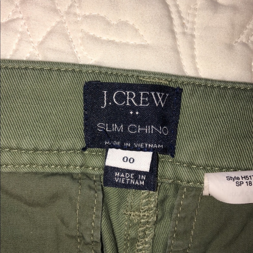 JCrew Slim Chino 00 - green